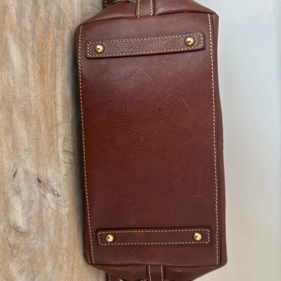 Dooney & Bourke Florentine Leather Pocket Satchel Handbag - Picture 4 of 5